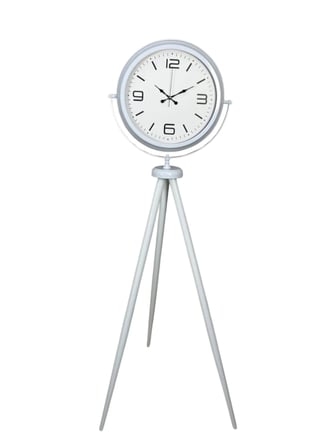 Modern Line Beyaz Tripod Ayaklı Saat iegxx