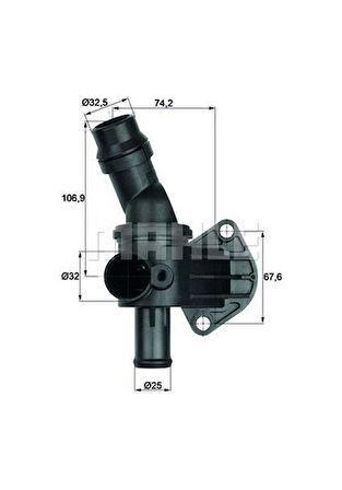 TERMOSTAT VW Passat 2.0 2005-2010 BVY-BVZ-BVX-BLR