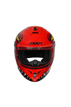 AXXIS DRAKEN S FORZA A5 MAT RED (BİR BEDEN BÜYÜK SİPARİŞ VERİNİZ)