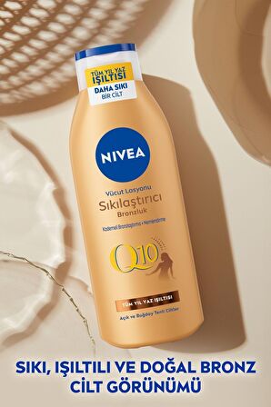 Nivea Sun Koruma Bronzluk Güneş Spreyi 200ml Ve Q10 Sıkılaştırıcı Bronzlaştırıcı Losyon 200ml,çanta Hediye