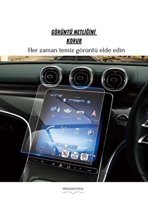 Mercedes Yeni C Seri 11.9 İnç Navigasyon Ve Bilgi Ekran Uyumlu Nano Ekran Koruyucu