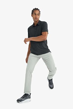 DeFactoFit Slim Fit Dar Kesim Standart Paça Esnek Multifonksiyonel Dokuma Sporcu Pantolon E3333AX25SPGR321