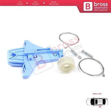 VW Jetta MK6 A6 IV 2010-2018 5C6 5C6839461 İçin Elektrikli Arka Sol Cam Kriko Tamir Seti