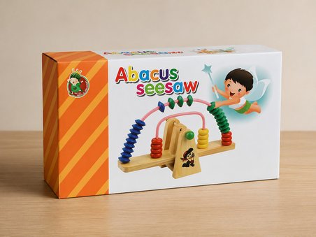 BakGelAl Ahşap Boncuklu Terazi Oyuncağı Montessori Eğitici Oyuncak Sayı Sayma 3+ Yaş