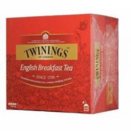 Twinings Bardak Poşet Siyah Çay 2 gr 50'li 