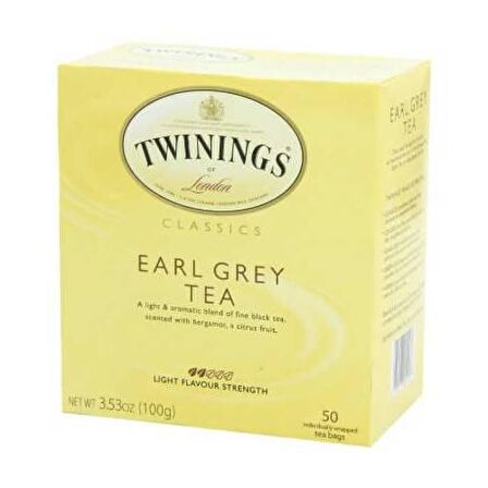 Twinings Bergamot Bardak Poşet Siyah Çay 2 gr 50'li 
