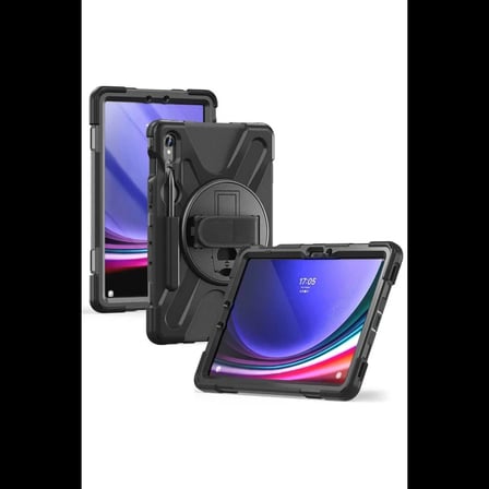 Samsung Galaxy X510 Tab S9 FE 11 Kılıf Amazing Tablet Kapak - Siyah