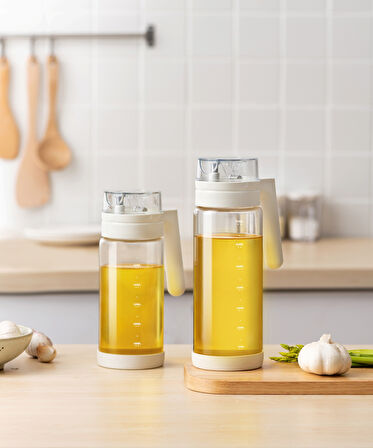 Pinmoo Basic Kulplu Otomatik Kapak Yağdanlık 550 ml