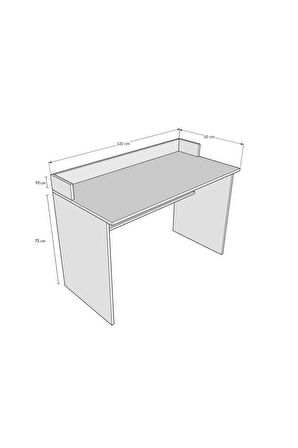 Bilgisayar Ofis Yemek Ders Çalışma Masası ÇM-01