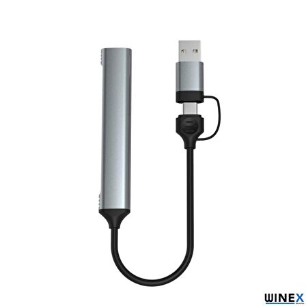 Winex 4in1 UsbA ve Type-C To UsbA 3.01 Çoklayıcı Hub Adaptör