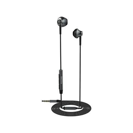 Tecno Camon 17P Rock R2 Kablolu Mikrofonlu Kulaklık Siyah