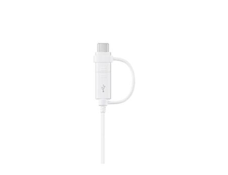Samsung Galxy A70 Micro ve Type-C Çift Çıkış Portlu Data ve Hızlı Şarj Kablosu 1.5m (Samsung Türkiye Garantili)