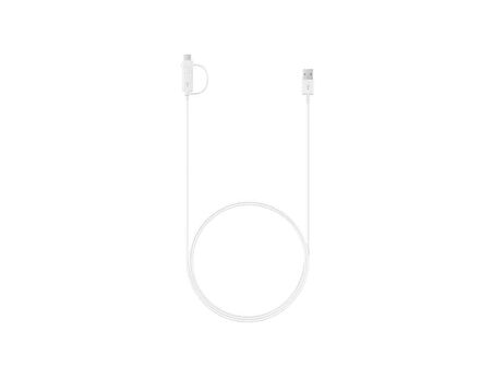 Samsung Galaxy Note 10 Lite Micro ve Type-C Çift Çıkış Portlu Data ve Hızlı Şarj Kablosu 1.5m (Samsung Türkiye Garantili)