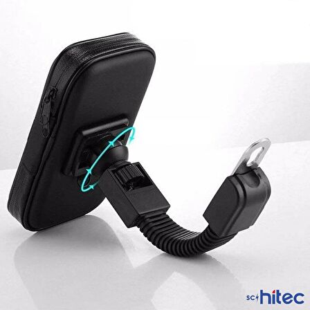 ScHitec Motorsiklet ve Bisiklet Su Geçirmez Telefon Tutucu