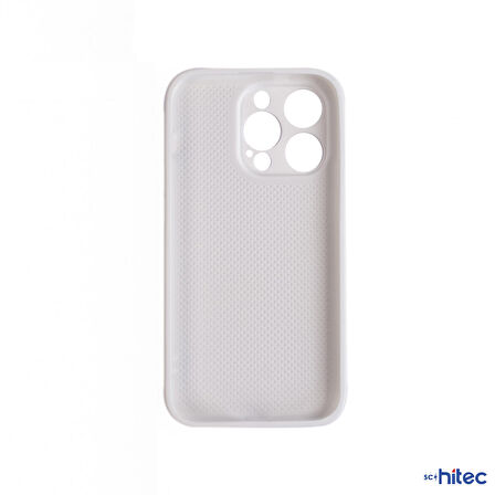 ScHitec Deluxe İphone 14 Pro Mat Kılıf Beyaz