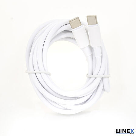 Winex Poco C40 3A 45W Type-C to Type-C 2Metre Data ve Hızlı Şarj Kablosu