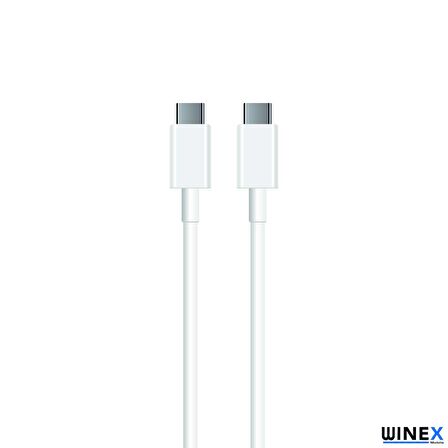 Winex Poco C40 3A 45W Type-C to Type-C 2Metre Data ve Hızlı Şarj Kablosu