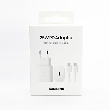 Samsung Type-C 25 Watt Hızlı Şarj Aleti Beyaz