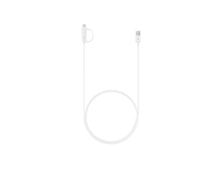Samsung Galaxy M13 5G Micro ve Type-C Çift Çıkış Portlu Data ve Hızlı Şarj Kablosu 1.5m (Samsung Türkiye Garantili)