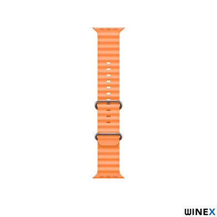 Winex Watch 8 Ultra Max 2024 Android İos HarmonyOs Uyumlu Çift Kordonlu Akıllı Saat Turuncu