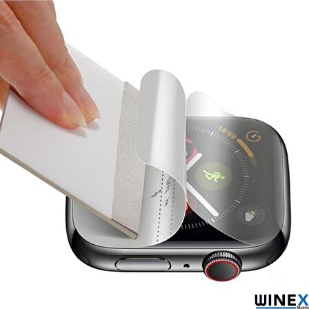 Apple Watch Uyumlu Series 8 Ön Darbe Emici Ekran Koruyucu Nano Cam (4 Adet) 