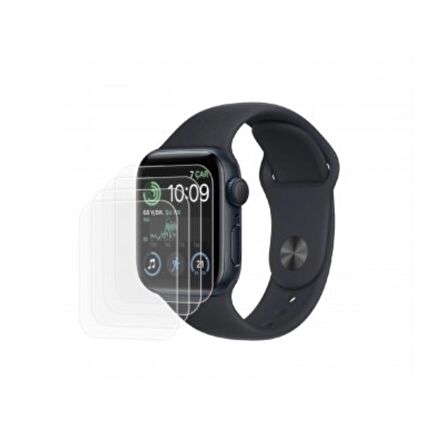 Apple Watch SE 2 40mm Ön Darbe Emici Ekran Koruyucu Nano Cam (4 Adet)