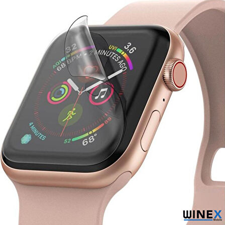 Apple Watch Series 8 41mm Ön Darbe Emici Ekran Koruyucu Nano Cam (4 Adet)