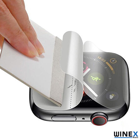 Apple Watch Series 8 41mm Ön Darbe Emici Ekran Koruyucu Nano Cam (4 Adet)