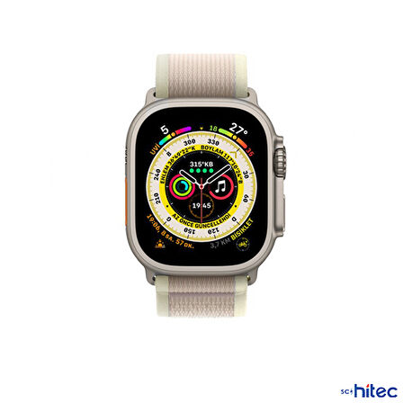 ScHitec 42-44mm Yeni Nesil Apple Uyumlu Akıllı Saat Kordonu Hasır Gri