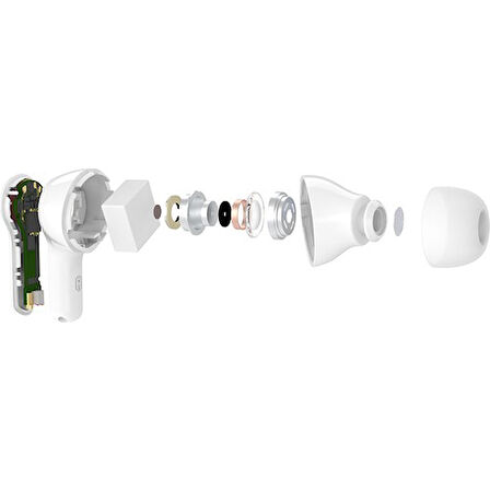Tecno Buds1 TWS 5.0 Kablosuz Airbuds Kulaklık Beyaz TECNO Türkiye Garantili