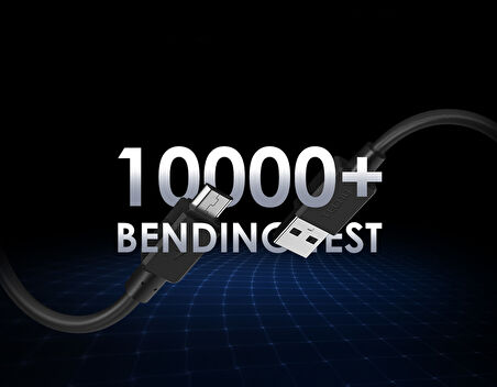 Tecno Playstation 4 Uyumlu Joystick Şarj Kablosu Micro Siyah