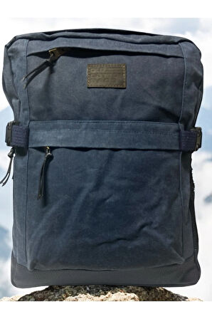 Vintage Salaş Kanvas Su Geçirmez Unisex Büyük Boy Kamp Spor Günlük Okul Sırt Çantası 33cmx43cm