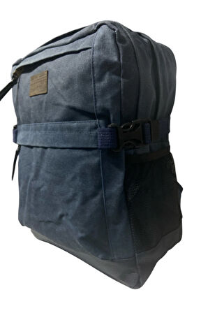 Vintage Salaş Kanvas Su Geçirmez Unisex Büyük Boy Kamp Spor Günlük Okul Sırt Çantası 33cmx43cm