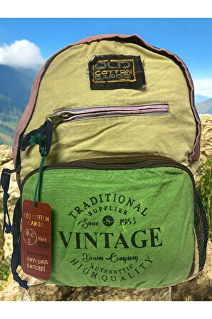 Kaliteli Tek Bölmeli Vintage Disayn Günlük Gezi Okul Sırt Çantası North Dakato Bag Brand 30x43cm