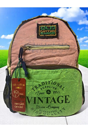 Kaliteli Tek Bölmeli Vintage Disayn Günlük Gezi Okul Sırt Çantası North Dakato Bag Brand 30x43cm
