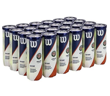 Wilson Roland Garros Clay Court 3'lü Koli Tenis Topu WRT125000