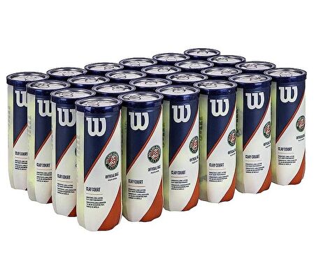 Wilson Roland Garros Clay Court 3'lü Koli Tenis Topu WRT125000