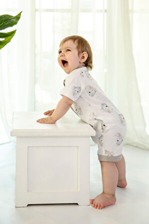 KidZee Yazlık Şort Tulum 0.2 TOG Koala Zee-Romper