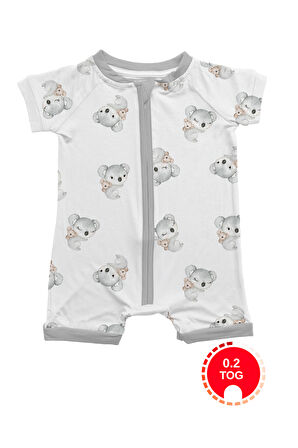 KidZee Yazlık Şort Tulum 0.2 TOG Koala Zee-Romper