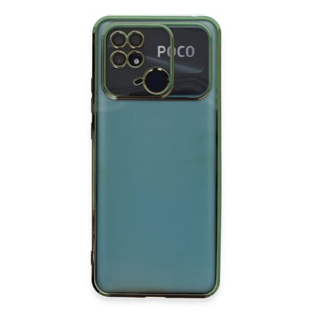 Xiaomi Redmi 10C Kılıf Razer Lensli Silikon - Yeşil