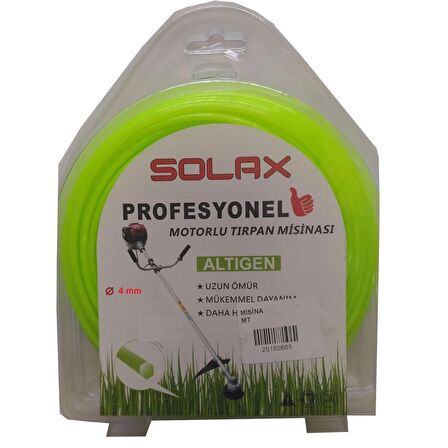 Solax Tırpan Misinası Altıgen 4 mm 25 mt