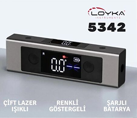 Loyka 5342 Mini Dijital Eğim Ölçer | Lazerli