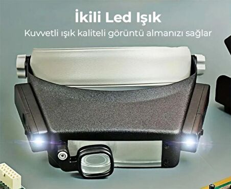 Texta 81007P Led Işıklı Kuyumcu Kafa Büyüteci