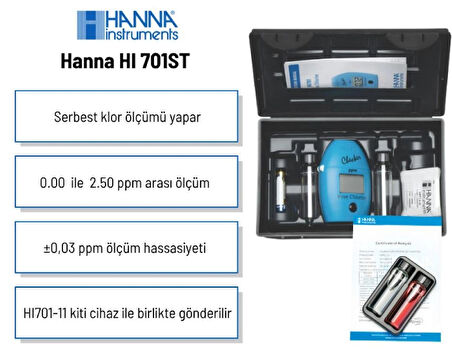 Hanna HI 701ST Free Chlorine Serbest Klor Ölçer
