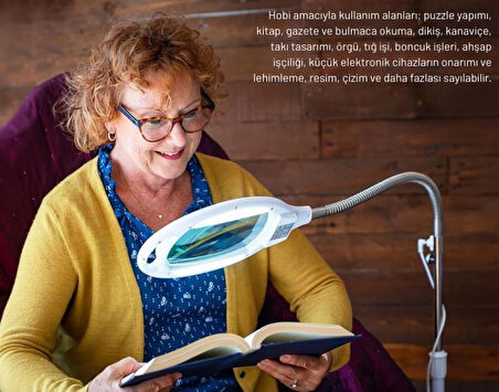 Texta StandMag Ayaklı Esnek Boyunlu Ledli Büyüteç