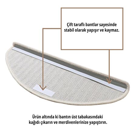 Stepmat Bukle Halıdan Basamak ve Merdiven Paspası