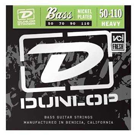 Jim Dunlop DBN50110 Heavy 4 Telli Bas Gitar Teli (50-110)