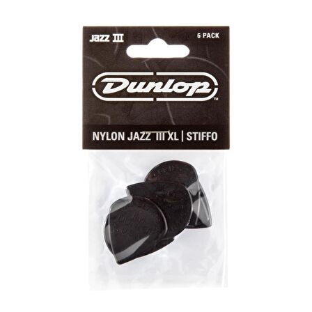 Jim Dunlop Jazz III XL Stiffo 6lı Pena Seti