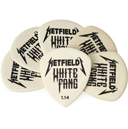 Jim Dunlop PH122P100 James Hetfield Whitefang 6'lı Paket Pena (1.00 mm)