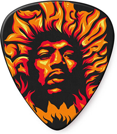 Jim Dunlop JHP14HV Hendrix Gitar Penası Voodoo Fire 6'lı Paket 
